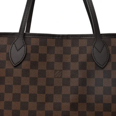 Louis Vuitton Neo Neverfull MM Damier Ebene Canvas Rose Ballerine Interior