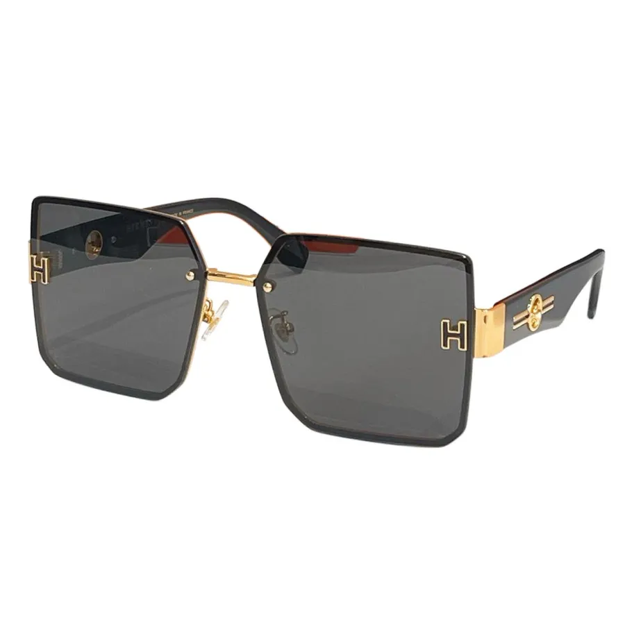 Hermès square frame glasses pink/orange/white/black/blue/leopard/eggplant color Size 59口18-145