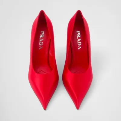 PRADA Satin finish red High Heels Shoes