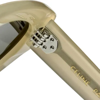 Celine Cat Eye glasses ivory/leopard/black color Size 53口17-145