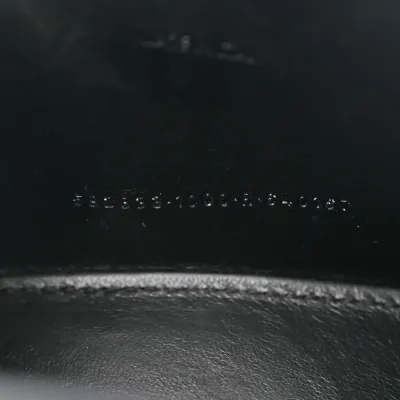 Balenciaga XS Hourglass Top Handle Bag Black Crocodile Embossed Shiny Calfskin Leather Gold Hardware