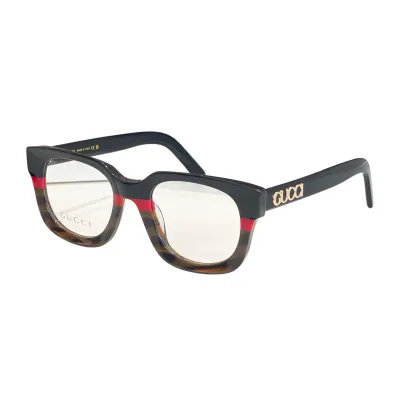 Gucci square frame glasses red black/black pink/leopard black/leopard/black gold/black silver/black color Size 51口22-145
