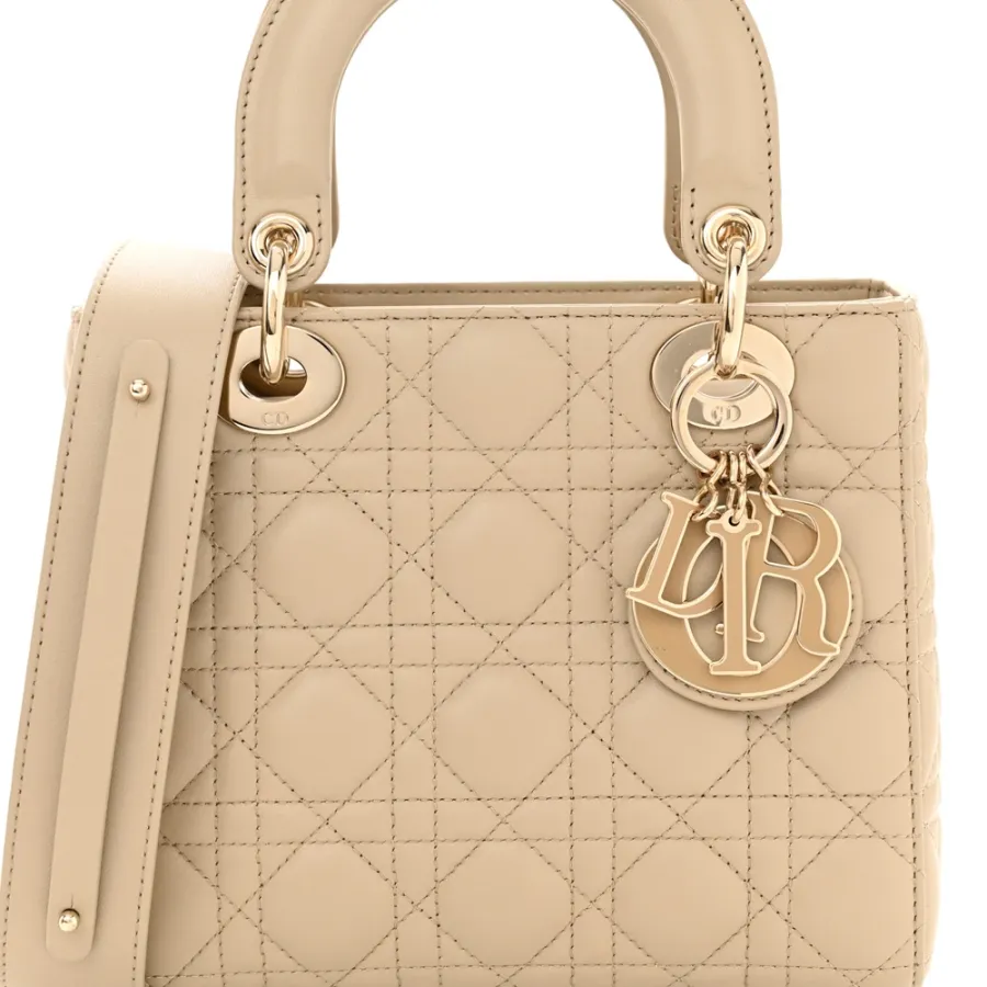 Dior Small My ABCDior Lady Dior Corda Cannage Lambskin Leather Gold Hardware