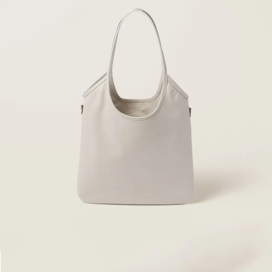 Miu Miu IVY Calfskin Leather Hobo white Tote Bags