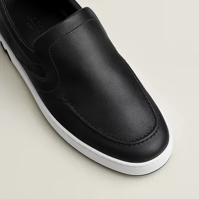HERMES Kiddy Black Loafers