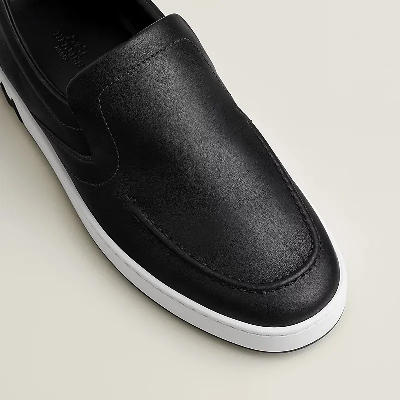 HERMES Kiddy Black Loafers