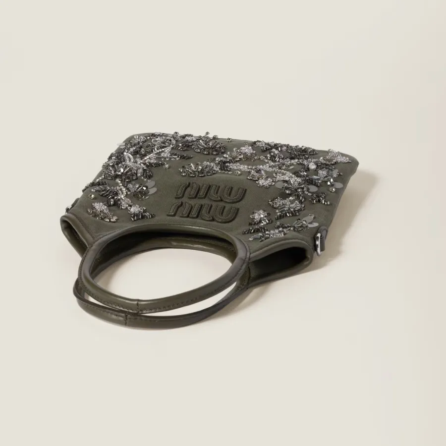 Miu Miu IVY Beaded embroidery Shoulder Bags