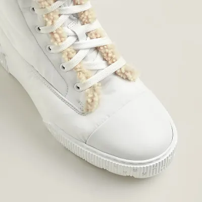 HERMES Fresh Black White boots