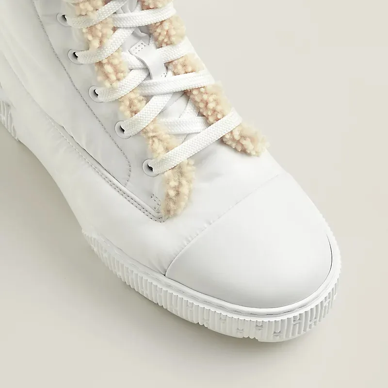 HERMES Fresh Black White boots