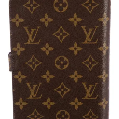 Louis Vuitton Small Agenda Monogram Coated Canvas Gold Hardware