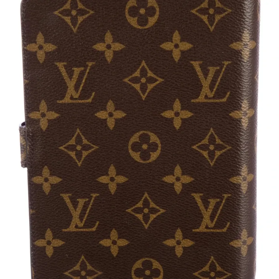 Louis Vuitton Small Agenda Monogram Coated Canvas Gold Hardware