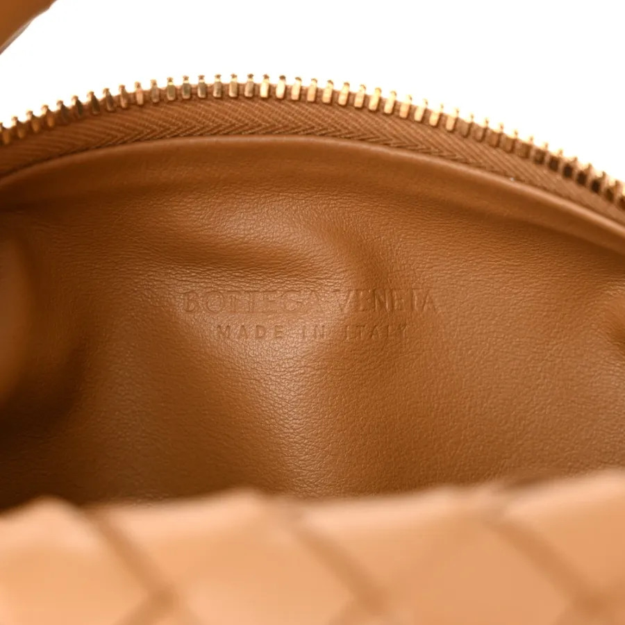 Bottega Veneta Mini Intrecciato Jodie Caramel Nappa Leather