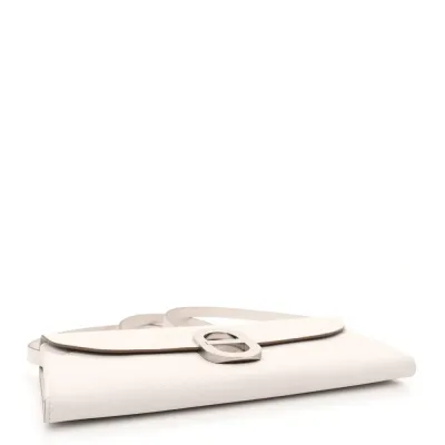 Hermès Chaine d’Ancre To Go Wallet Gris Pale Epsom Leather Palladium Silver Hardware