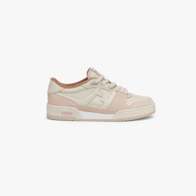 FENDI Women's pink suede low-top shoes Sneakers