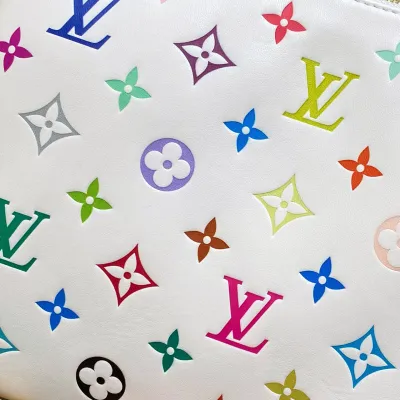 Louis Vuitton x Murakami Takashi Coussin PM Multicolor White Gold Hardware