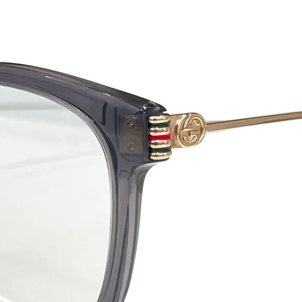 Gucci Boston frame glasses grey/black gold/black/leopard/yellow leopard color Size 56口18-145 - Image 2
