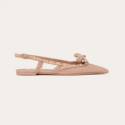VALENTINO  Patent-leather lace-up flats