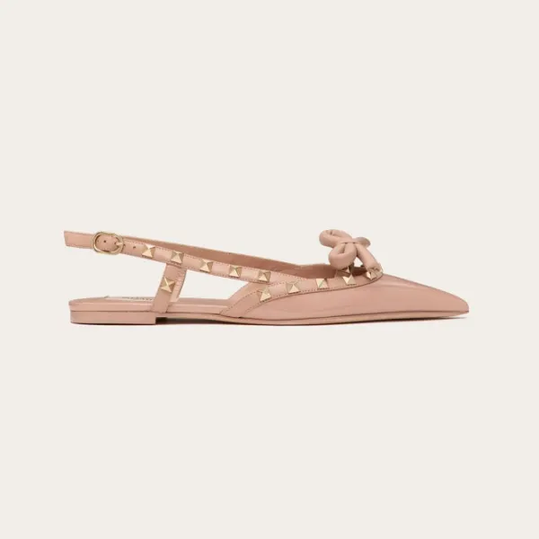 VALENTINO Patent-leather lace-up flats