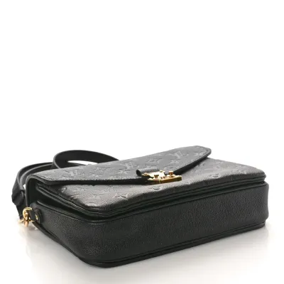 Louis Vuitton Pochette Metis PM Black Empreinte Leather Brass Hardware