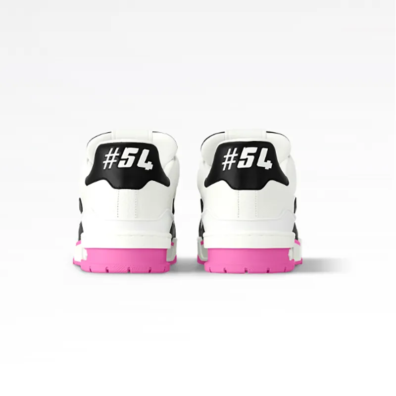 Louis Vuitton White with Black pink Sneakers