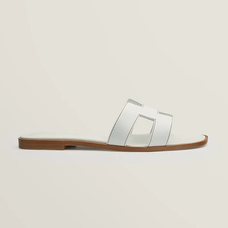 HERMES Oran white Slippers