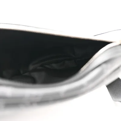 Louis Vuitton Duo Slingbag MM Black Taigarama Leather Silver Hardware