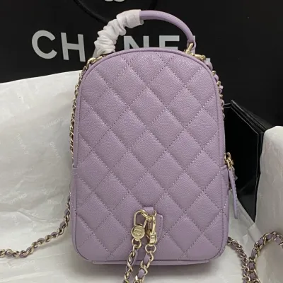 Chanel Purple / Pink / Green / White / Black Backpacks