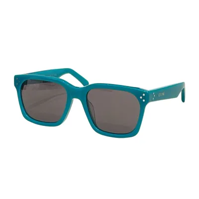 Celine square frame glasses beige/teal/black/marine green/white/leopard color Size 54口19-145