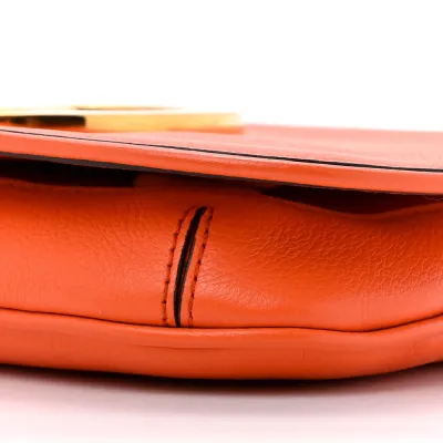 Gucci Medium Blondie Chain Shoulder Flap Bag Deep Orange Roxy Calfskin Leather Gold Hardware