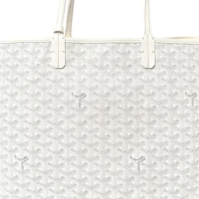 Goyard Saint Louis PM White Goyardine Canvas