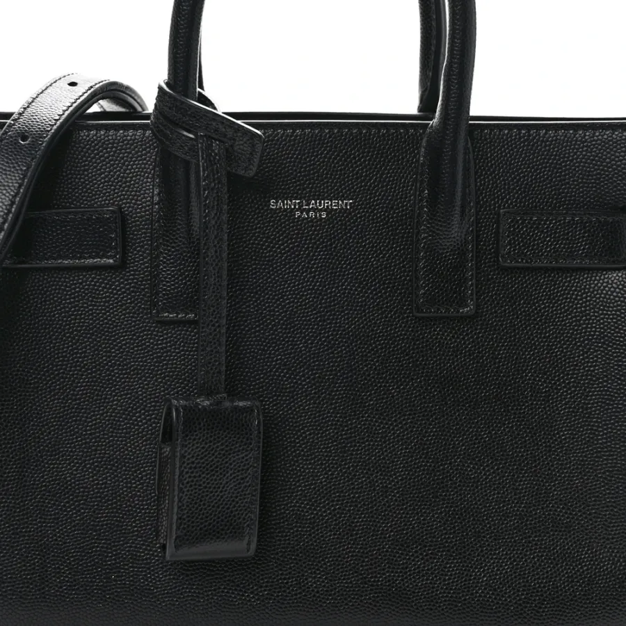 Saint Laurent Nano Sac De Jour Black Grained Calfskin Leather