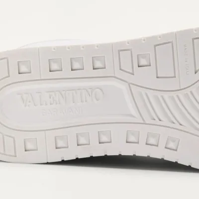 VALENTINO FREEDOTS XL Calf leather and cork sneakers