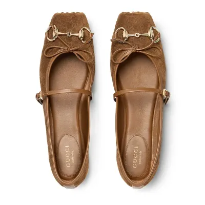 Gucci brown Ballet Shoes Flat Shoes