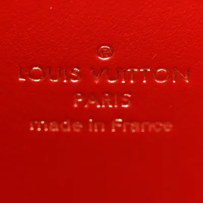 Louis Vuitton Malletage Top Handle GO-14 MM Rouge Lambskin Leather Gold Hardware