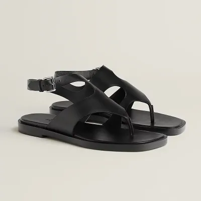 HERMES Karen Black Sandal