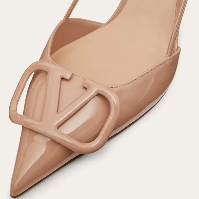 VALENTINO Patent leather strappy heels (8cm high heel)