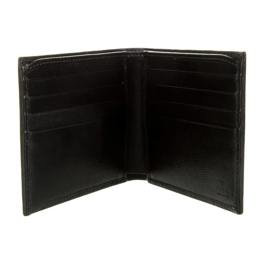 Gucci Small Bifold Wallet Black GG Canvas