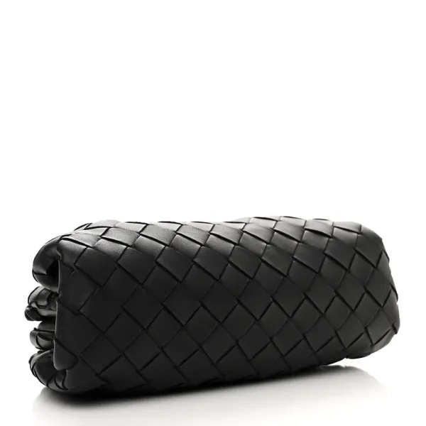 Bottega Veneta Mini Intrecciato Pouch Black Nappa Leather - Image 6