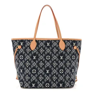 Louis Vuitton Neverfull MM Blue Jacquard Since 1854