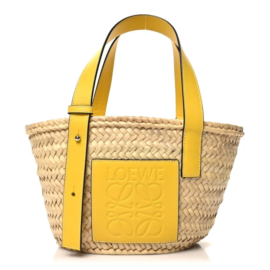 Lushentic Loewe Basket Tote Bag | Luxe Raffia   Leather