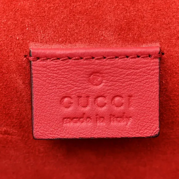 Gucci Small Dionysus Shoulder Bag Red GG Supreme Monogram Coated Canvas Aged Silver Hardware - Image 2