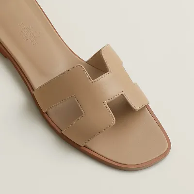 HERMES Oran Beige color Slippers