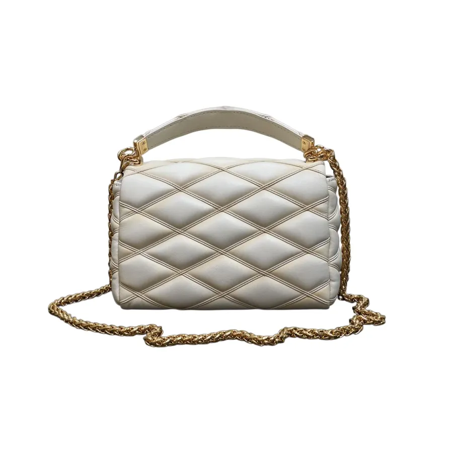 Louis Vuitton GO-14 MM White/Black/Navy Blue/Grey/Pink Lambskin Leather Gold Hardware