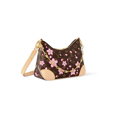 Louis Vuitton x Murakami Takashi Boulogne Sakura Brown Monogram Canvas Gold Hardware