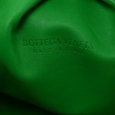 Bottega Veneta Oversized The Pouch Clutch Parakeet Smooth Butter Calf Leather