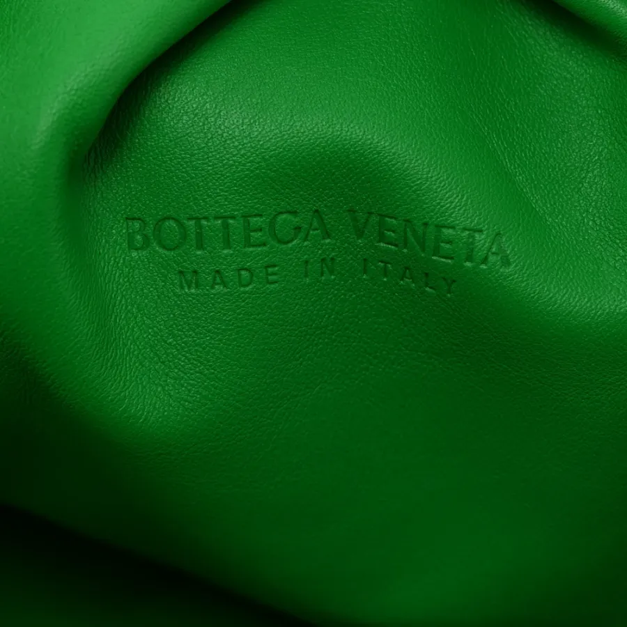 Bottega Veneta Oversized The Pouch Clutch Parakeet Smooth Butter Calf Leather