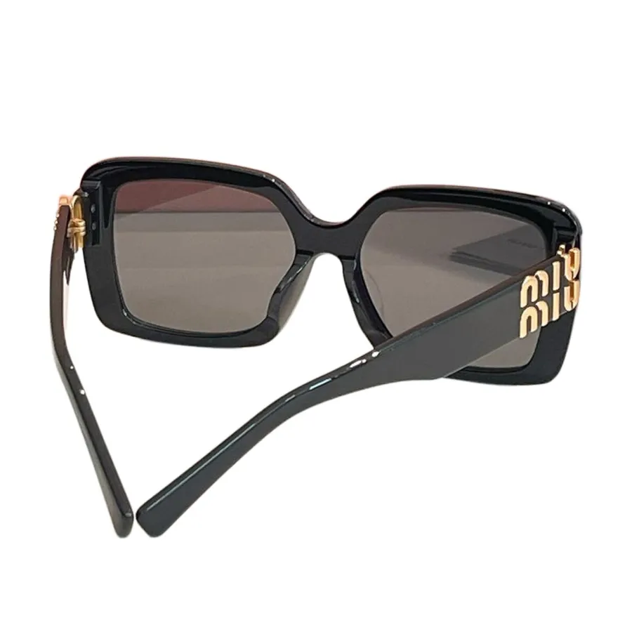 Miu Miu square frame glasses black/pink/leopard color Size 56口17-140