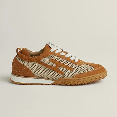 HERMES Jet Sneakers Brown Sports Shoes