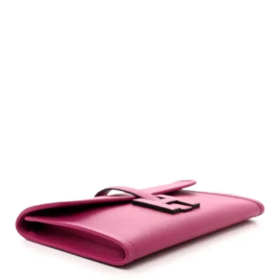 Hermès Jige Elan 29 Clutch Rose Pourpre Swift Leather