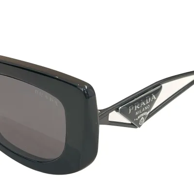 Prada Wrap glasses black/tawny/red/white/black pink/silver color Size 53口19-140